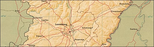 Carte du Luxembourg