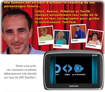 Elie Semoun et le GPS TomTom, avr. 2010 Elie Semoun et le GPS TomTom