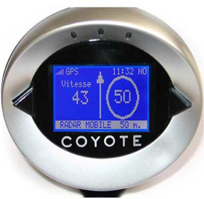 Avertisseur de radar Coyote, avr. 2010 Avertisseur de radar Coyote